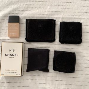empty Chanel brand makeup boxes